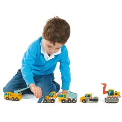 5 arbejdskøretøjer - Byggeplads