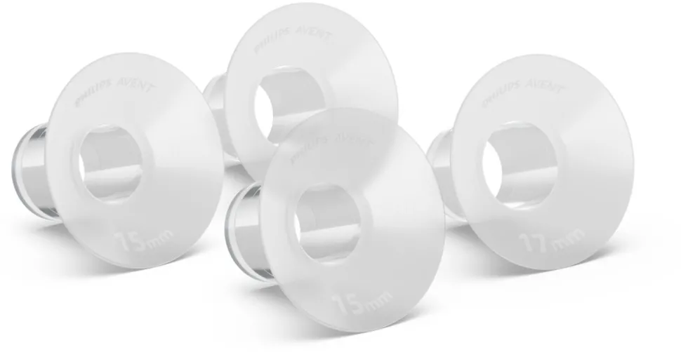 15 mm og 17 mm brystskjoldindsatser, håndfri.