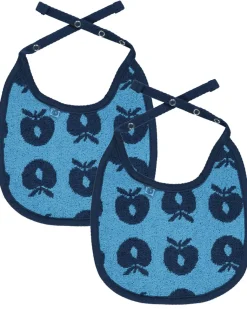 2 pak lille hagesmæk med æbler - Blue grotto