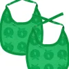 2 pak lille hagesmæk med æbler - Apple green
