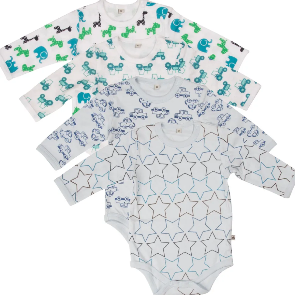 4 Stk L/Æ Bodystockings - Lyseblå 700