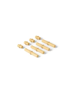 8 x Connector pegs Honey Yellow