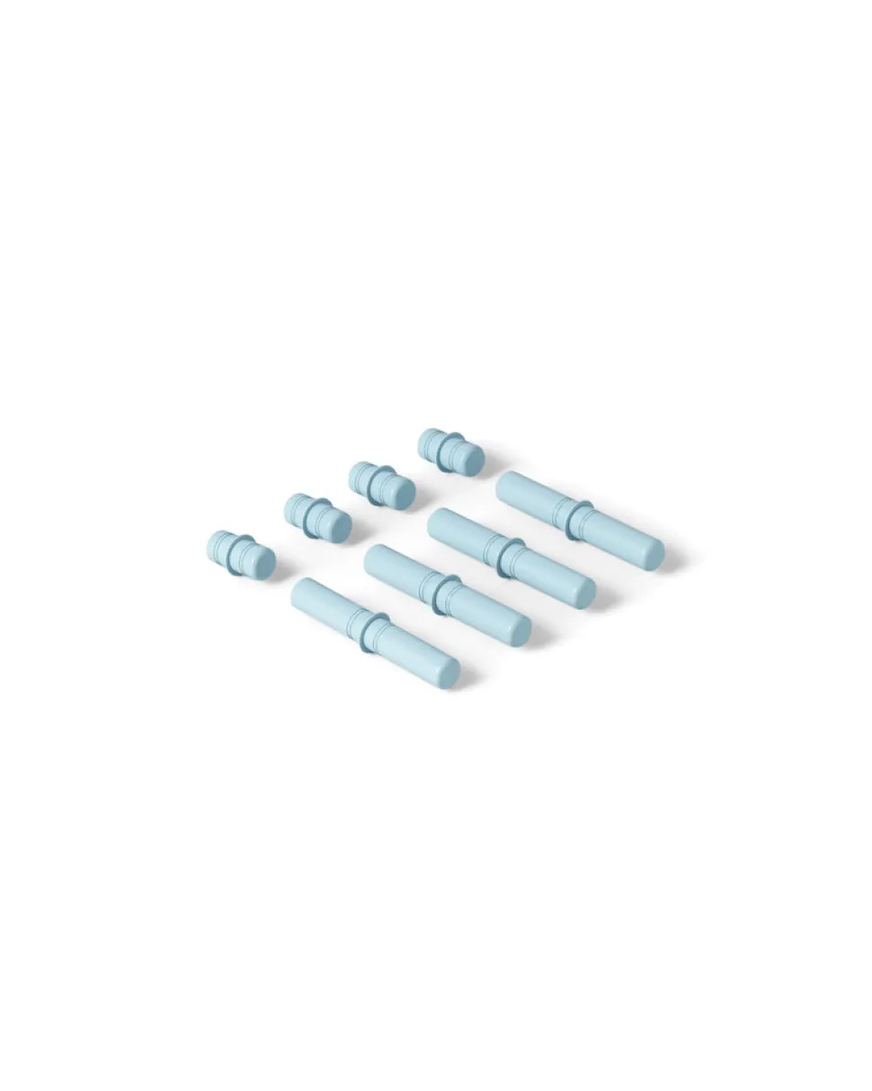 8 x Connector pegs Sky Blue
