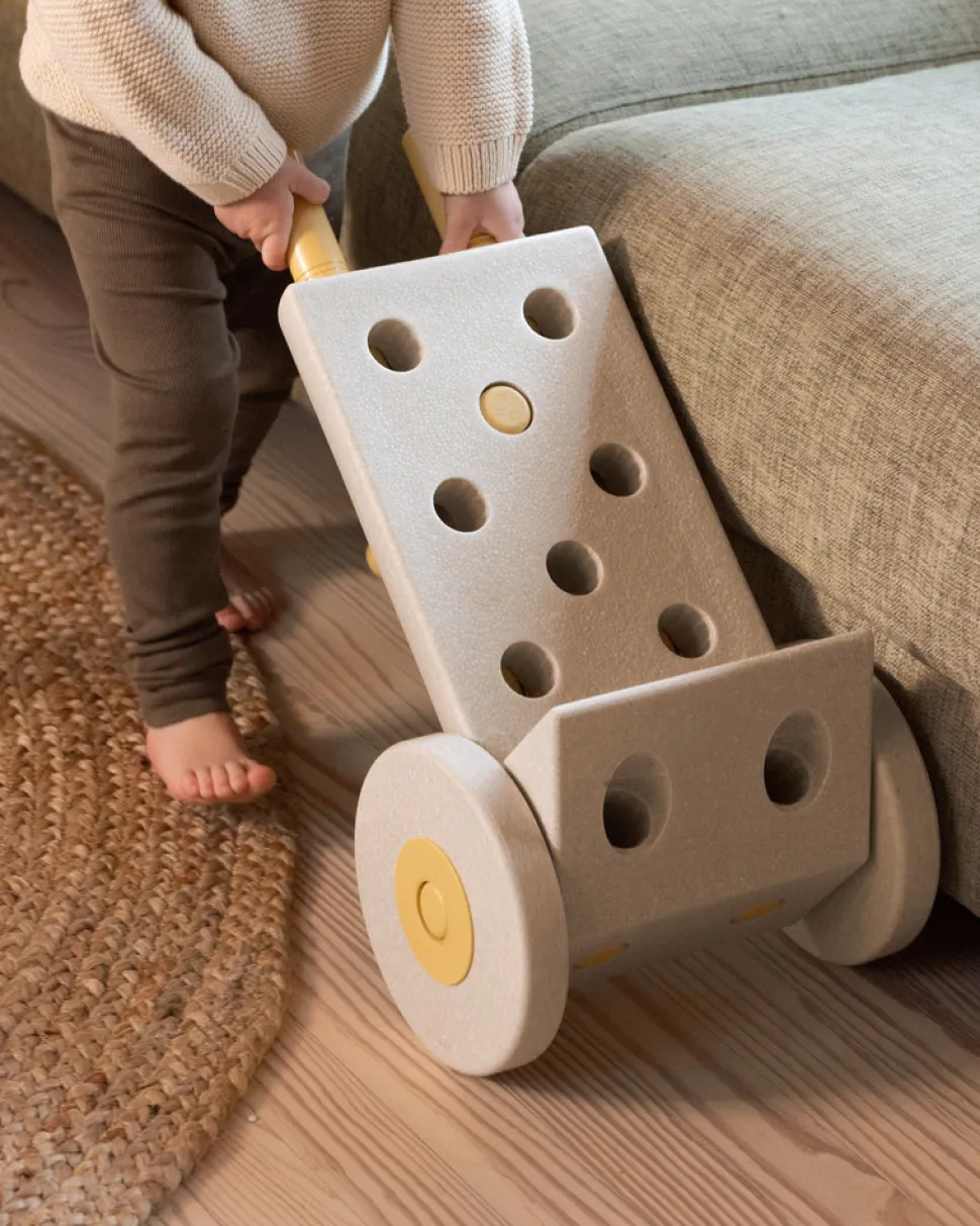 4 x Foam wheels Sand Grey / Honey Yellow