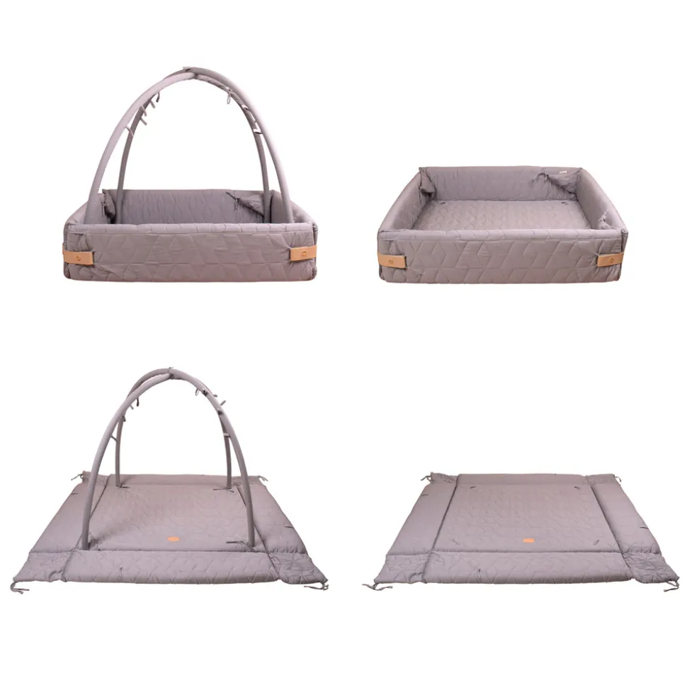 Aktivitetsnest Quilt - dark grey