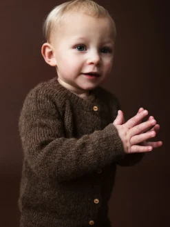 Alpaca Uld Suri Cardigan - PINE CONE