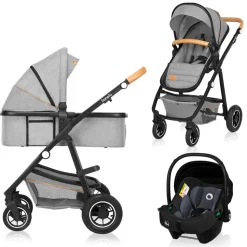 Amber 3i1 duovogn - grey stone