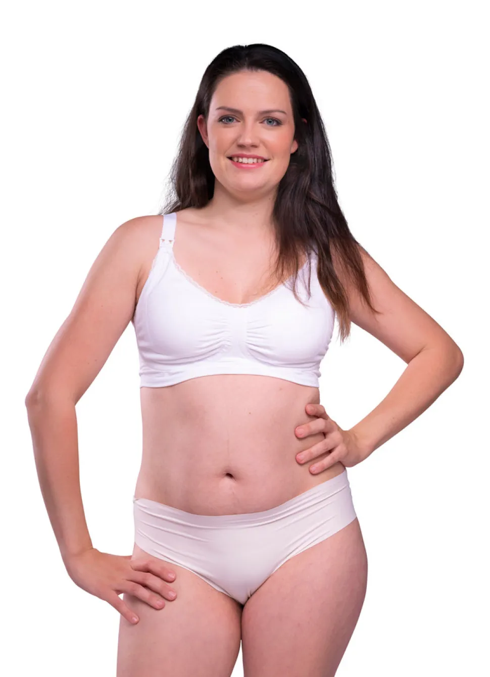 Amme BH Med Gelé Bøjle og Indlæg - Hvid