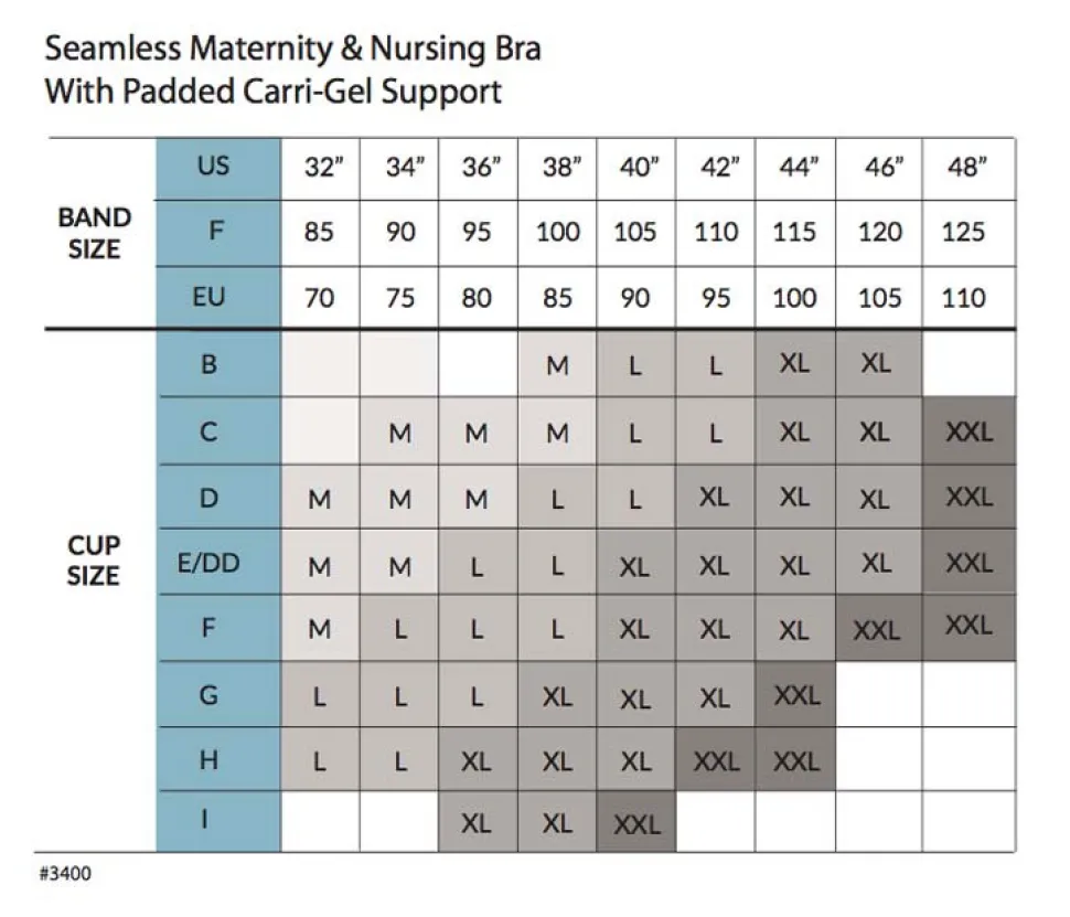 Amme BH Med Gelé Bøjle og Indlæg - Hvid