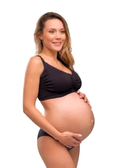 Amme BH Med Gelé Bøjle og Indlæg - Sort