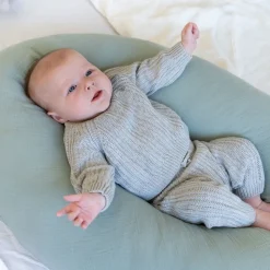 Amme og graviditetspude - Muslin grøn