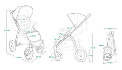 Annet Plus klapvogn - black carbon