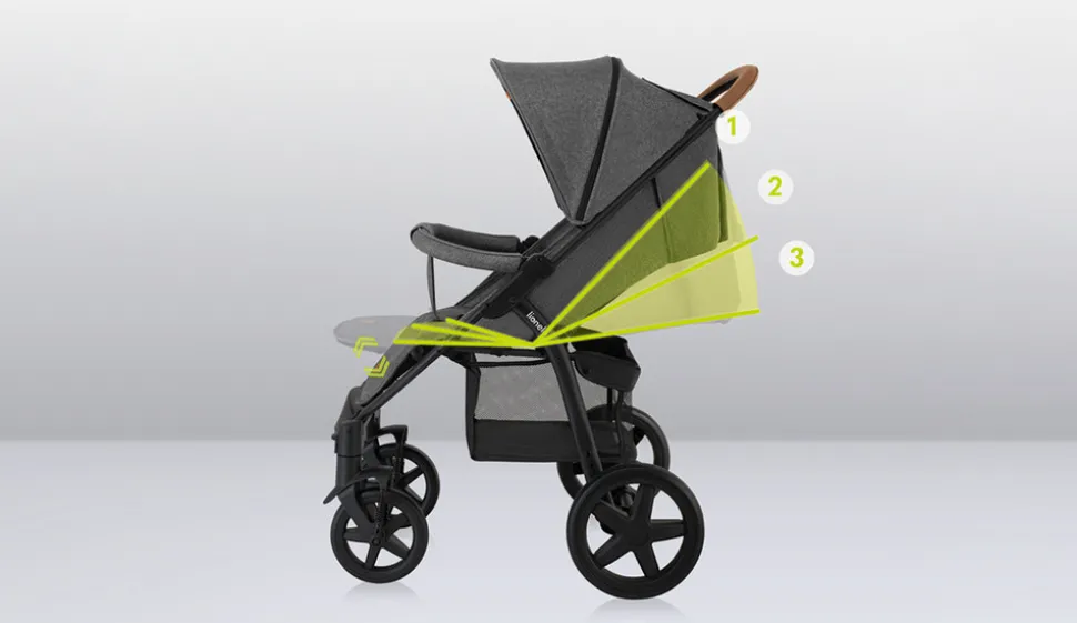 Annet Plus klapvogn - stone caramel