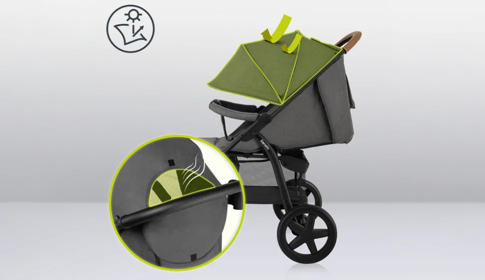 Annet Plus klapvogn - stone caramel