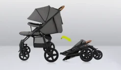 Annet Plus klapvogn - stone caramel