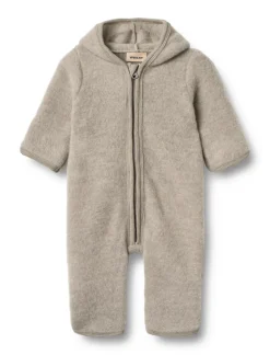 Ata Uld Fleece Heldragt - Khaki melange