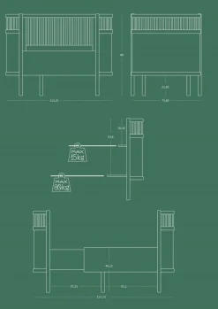 Baby & Jr. seng - mist green - FSC®
