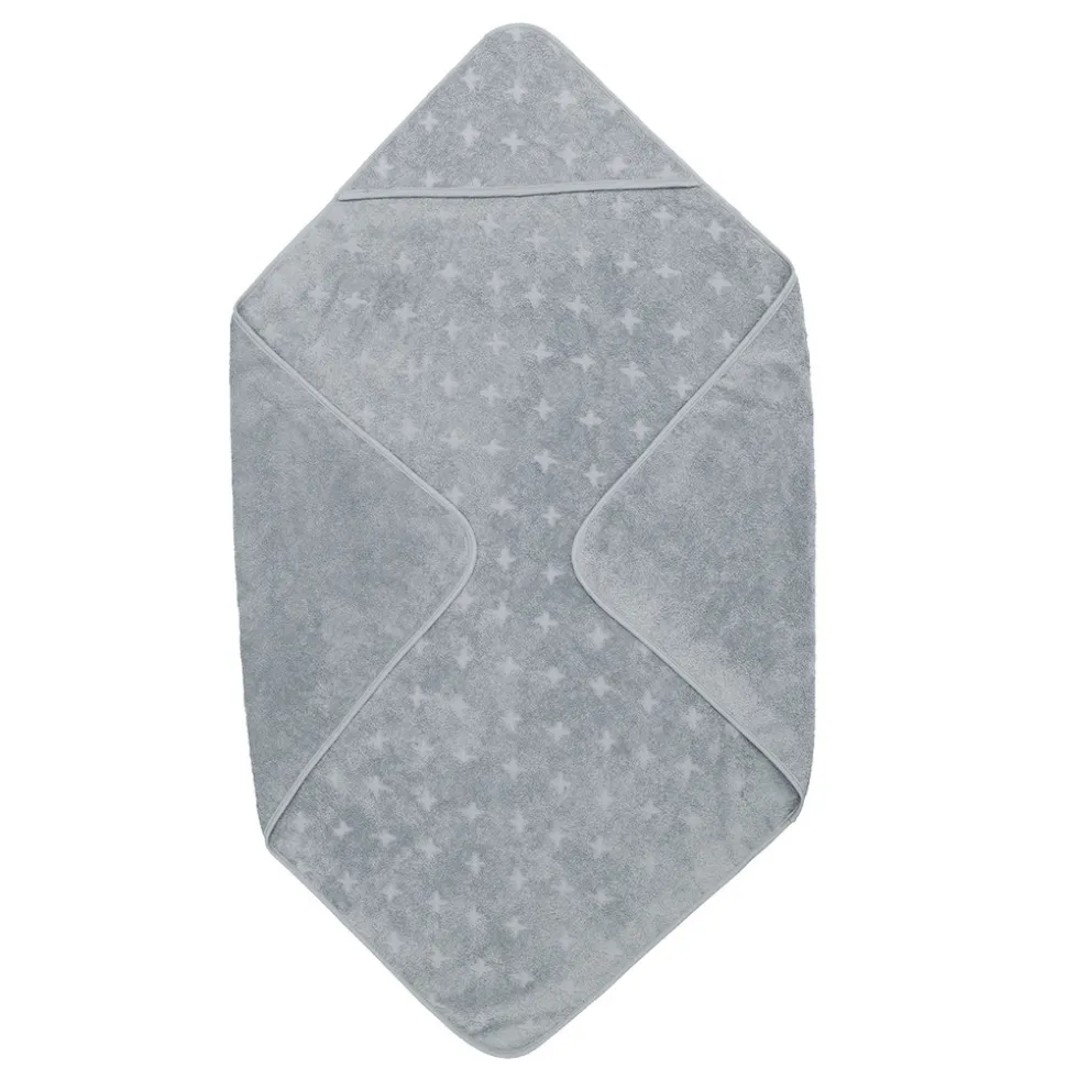 Baby Håndklæde, 100x100 cm - Jasmin blue