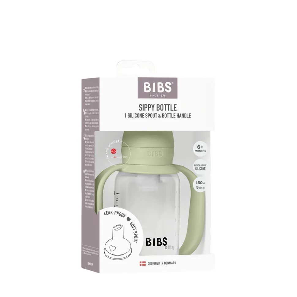 Baby Sippy Flaske Silikone 1pk 150 ml - Sage