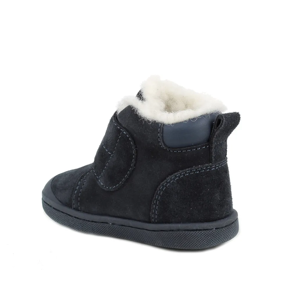 Baby Snail Støvle m. Foer - Navy