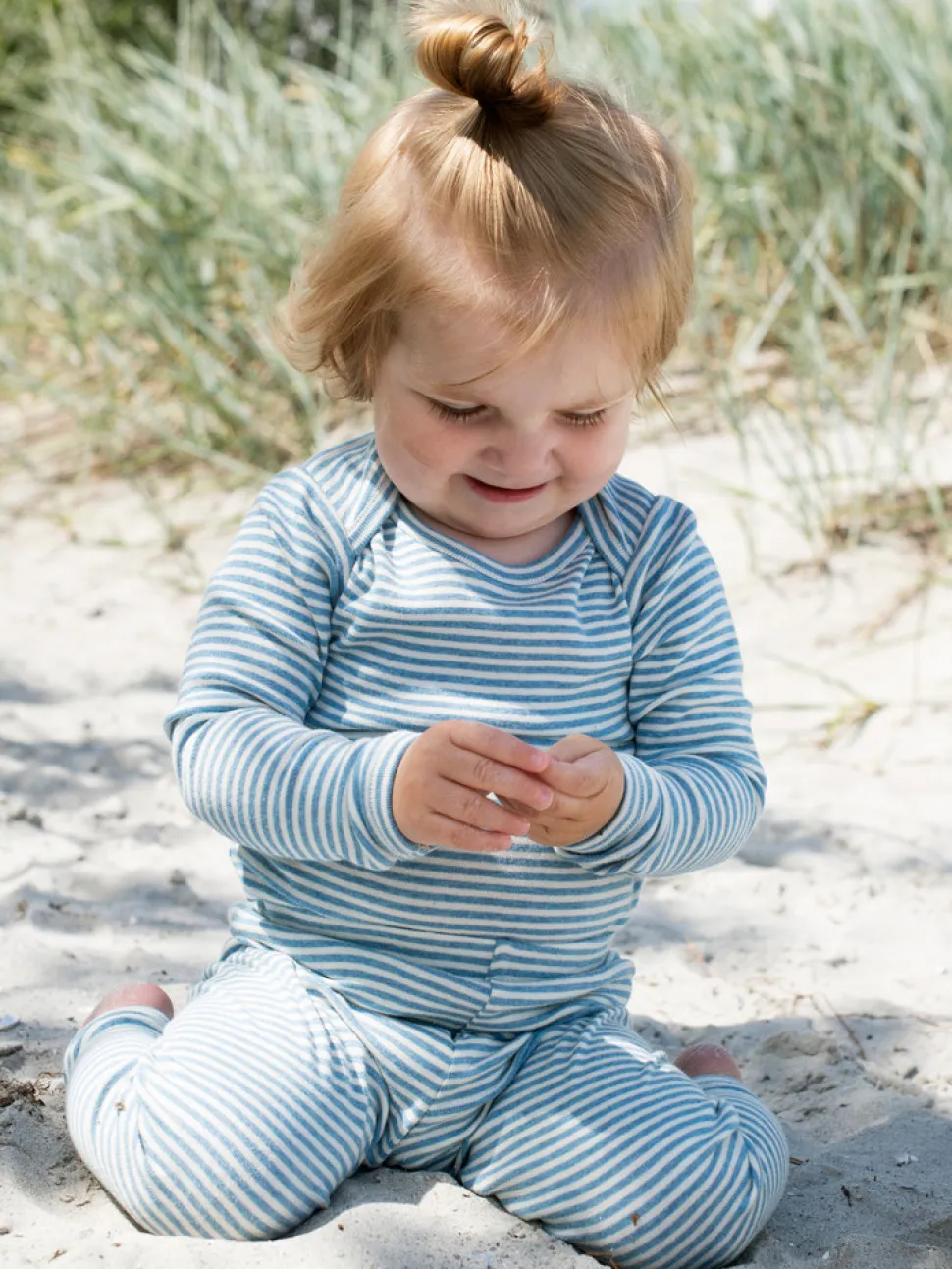 Baby Stribet Body - AZURSTRIPE