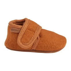 Baby wool slippers - Leather Brown