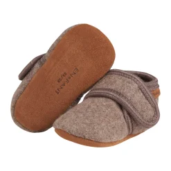 Baby wool slippers - Walnut