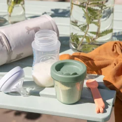 Babymad bøtte 3 stk. Croco - Grøn