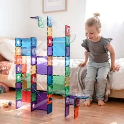 Ball Run - magnetsæt 92 dele - rainbow