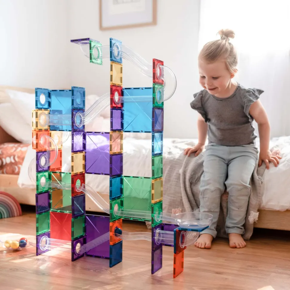 Ball Run - magnetsæt 92 dele - rainbow