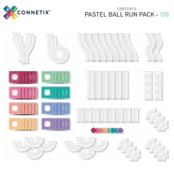 Ball Run Pack - magnetsæt 106 dele - pastel