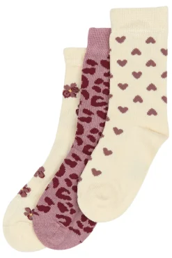 Bamboo strømper 3 pak - Autumn anemone mix