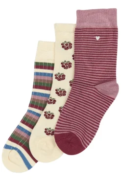 Bamboo strømper 3 pak - BLACKBERRY