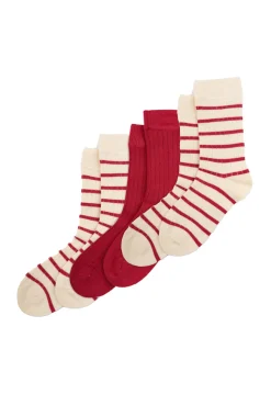 Bamboo strømper 3 pak - CHILI