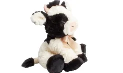 Bamse ko med sløjfe 25 cm