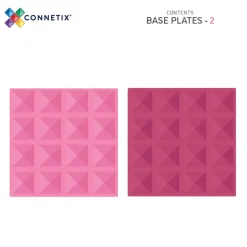 Base Plate-magnetplader 2 stk.-pastel pink & berry