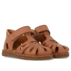 Begynder sandal med glitterhjerte - Clay/Clay Glitter
