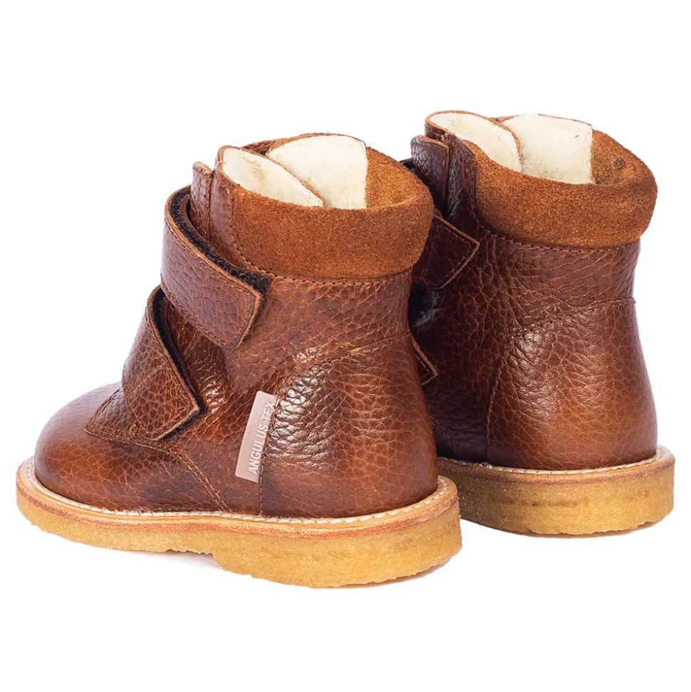 Begynder Tex Støvle Med Velcro - COGNAC