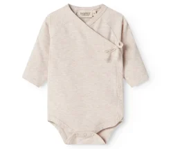 Belita Slå-om-body - Light beige melange