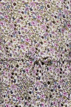 Bella ls v-neck kjole aop - CLOUDDANCE