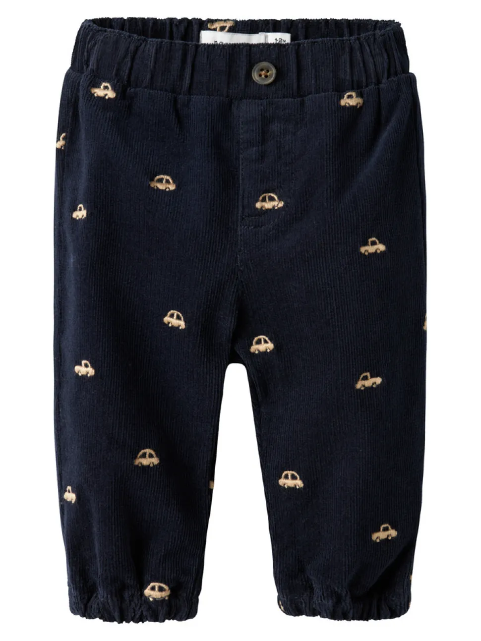 Ben Baggy R Cord Emb Bukser - Navy Blazer