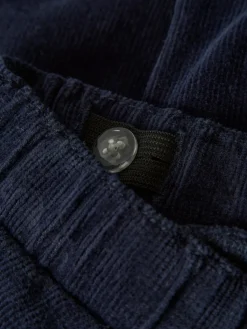 Ben Baggy R Cord Emb Bukser - Navy Blazer