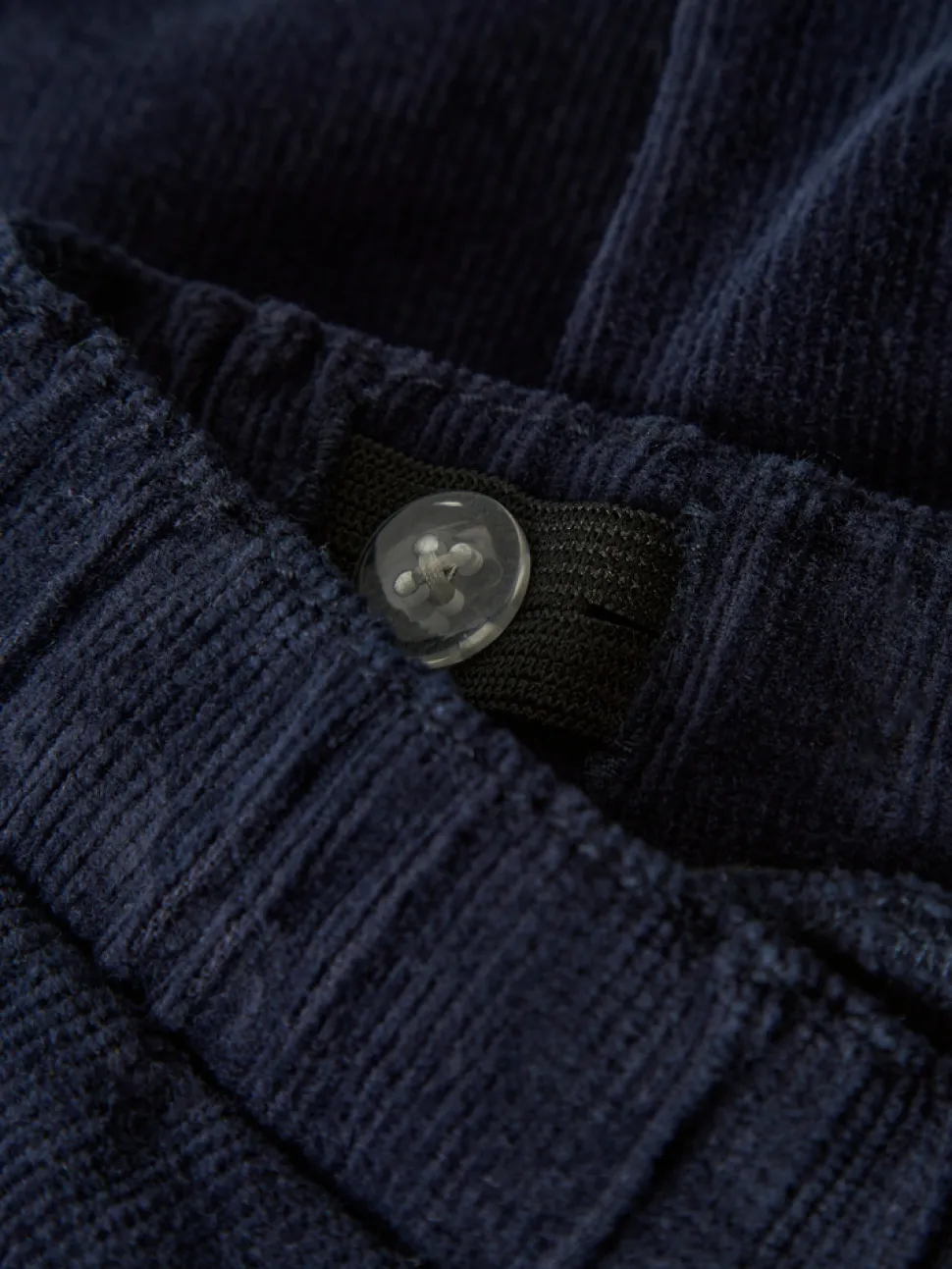 Ben Baggy R Cord Emb Bukser - Navy Blazer