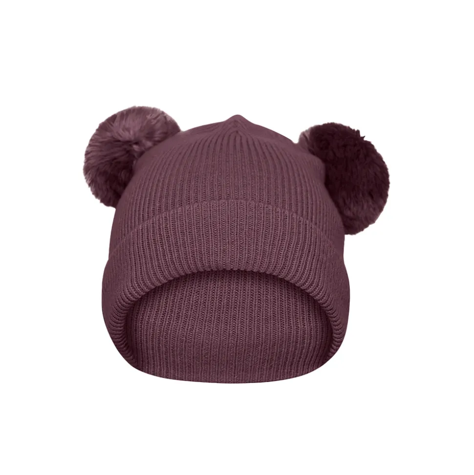 Bergen hat - pompons - Grape Shake