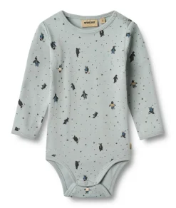 Berti Body Langærmet - Soft rain penguins