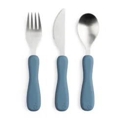 Bestik, silikone, Fanto, nordic blue