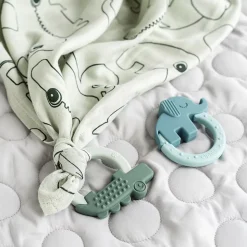 Biderangle 2 stk Deer friends Grøn/Blå