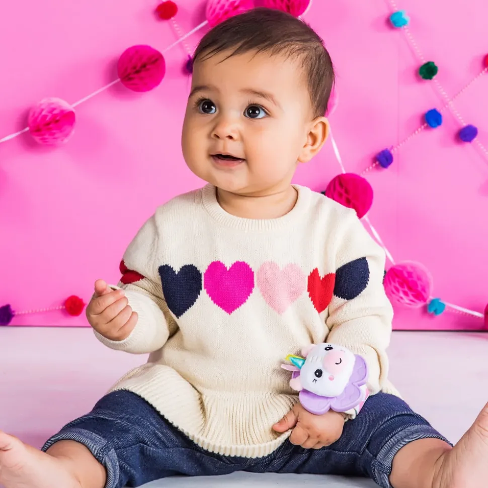 Bide-rangle-armbånd m, enhjørning og lama