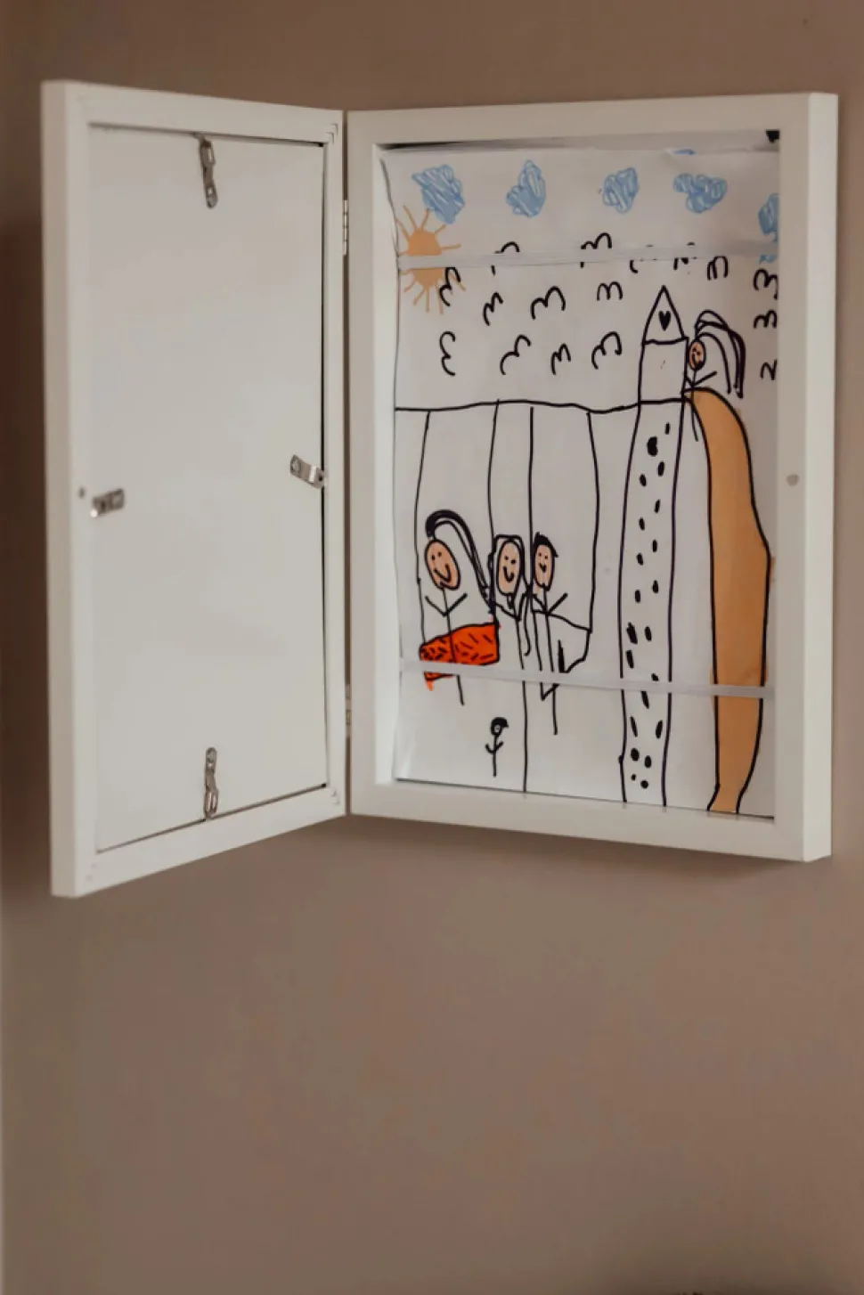 Billedramme til tegninger - A4 - White