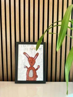 Billedramme til tegninger - A4 - Black